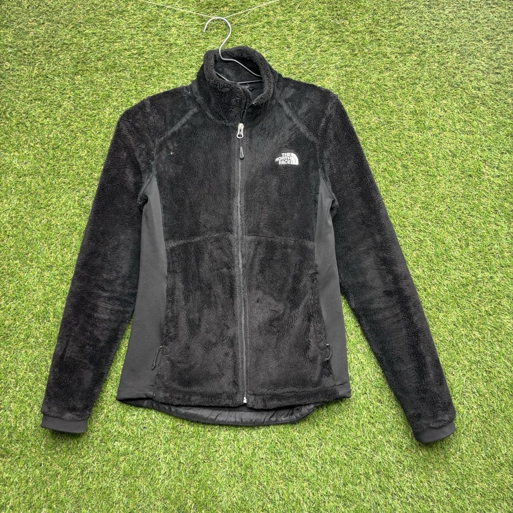 The North Face Jacket Womens Small S Black Osito Zip Up Soft Hiking Outdoor